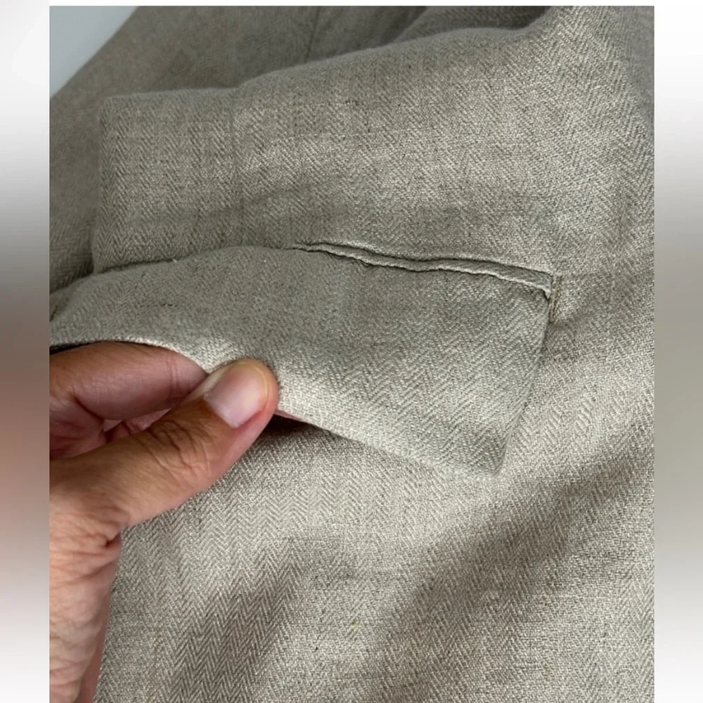 Sundance Light Tan Sophia Blazer linen size S - Picture 7 of 11